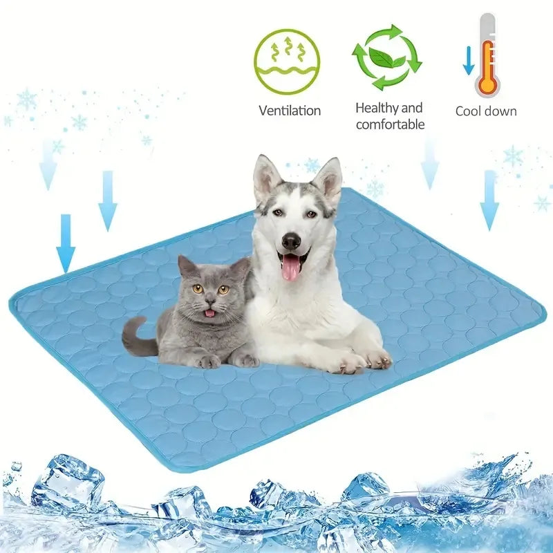 Tapete de resfriamento para cães, cama fria extra grande para cães pequenos e grandes, acessórios para animais de estimação, cobertor durável para gato, sofá, almofada de gelo